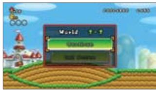 NINTENDO SUPER MARIO BROS.WII - Pause Menu - 1