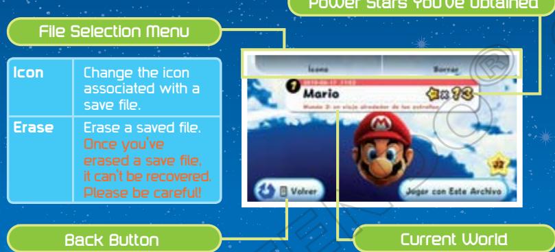 NINTENDO SUPER MARIO GALAXY2 - File Selection Screen - 1