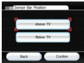 NINTENDO WII CHANNELS AND SETTINGS - Sensor Bar Position - 1