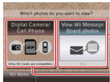NINTENDO WII CHANNELS AND SETTINGS - Selecting Your Photo Source - 1