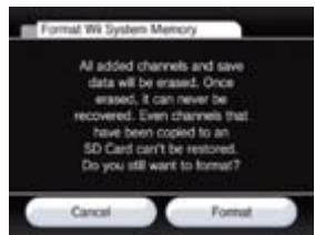 NINTENDO WII CHANNELS AND SETTINGS - Format Wii System Memory - 1
