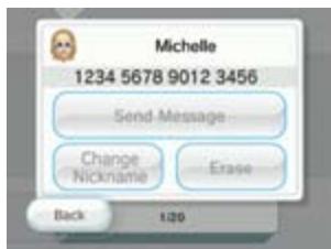 NINTENDO WII CHANNELS AND SETTINGS - Editing or Deleting Wii Friends - 2