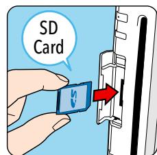NINTENDO WII CHANNELS AND SETTINGS - Inserting an SD or SDHC Card - 1