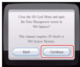 NINTENDO WII CHANNELS AND SETTINGS - Freeing memory using Data Management Screen - 1