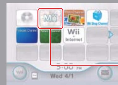 NINTENDO WII CHANNELS AND SETTINGS - Mii Channel - 1
