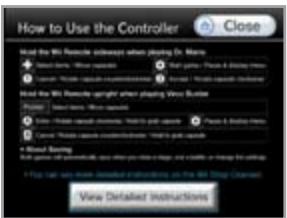 NINTENDO WII CHANNELS AND SETTINGS - Viewing a manual from a downloaded WiiWare game: - 1