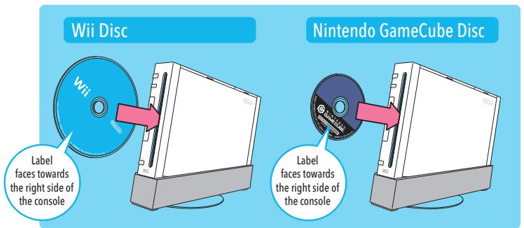 NINTENDO WII CHANNELS AND SETTINGS - Inserting a Game Disc - 1