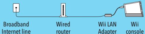 NINTENDO WII CHANNELS AND SETTINGS - Internet Setup Selections for a Wii LAN Adapter - 1