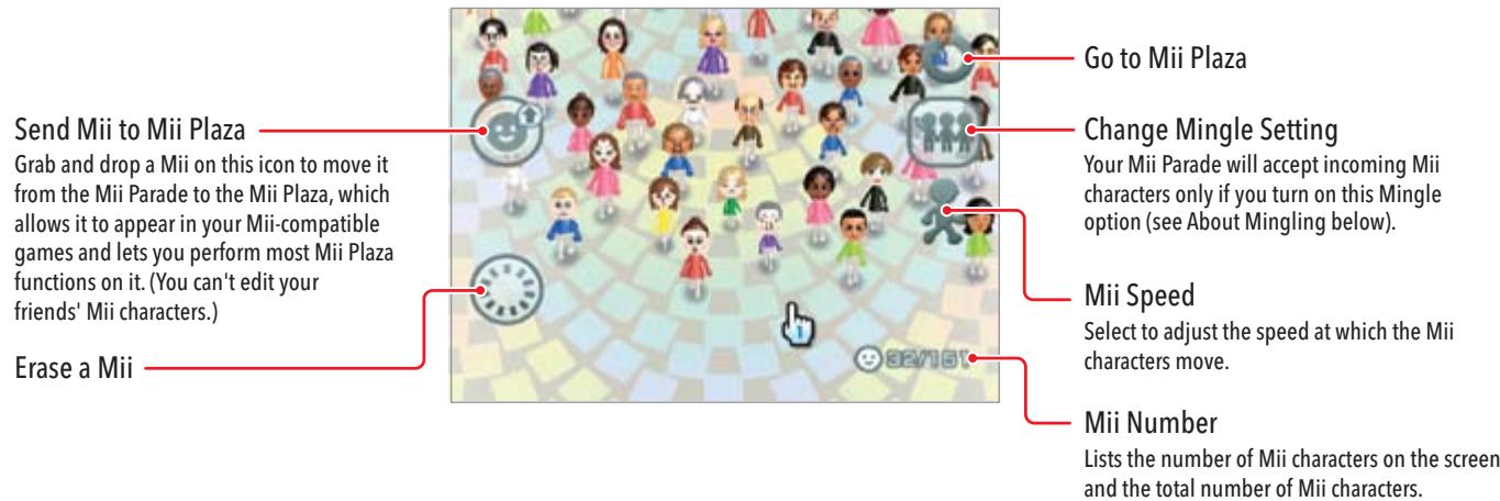 NINTENDO WII CHANNELS AND SETTINGS - Checking Out Visitors in Mii Parade - 2