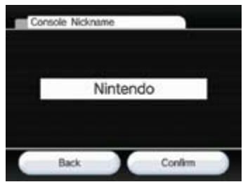 NINTENDO WII CHANNELS AND SETTINGS - Console Nickname - 1
