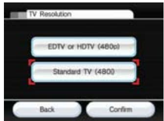 NINTENDO WII CHANNELS AND SETTINGS - TV Resolution - 1