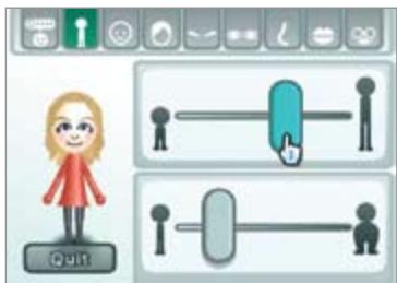 NINTENDO WII CHANNELS AND SETTINGS - Changing Mii Features (continued) - 2