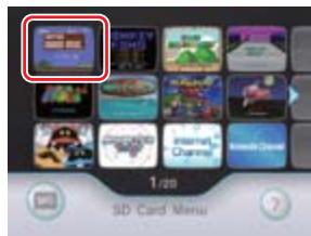 NINTENDO WII CHANNELS AND SETTINGS - Starting a program from an SD Card - 3