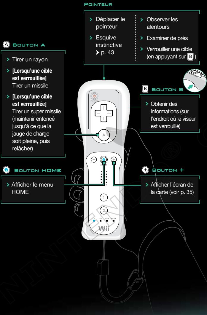 NINTENDO WII METROID OTHER M - Commandes (VUE d'obervation) - 1