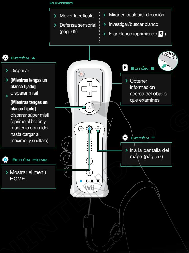 NINTENDO WII METROID OTHER M - CONTROLES (PERSPECTIVA DE INVESTIGACION) - 1