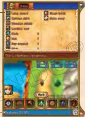 NINTENDO GOLDEN SUN DARK DAWN - Item Inventory - 1