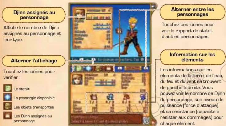 NINTENDO GOLDEN SUN DARK DAWN - Niveaux des personnages - 1