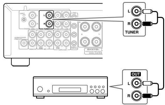 ONKYO A-933 - Connecting a Tuner - 1