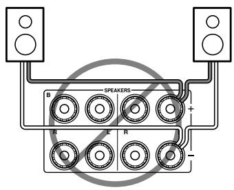 ONKYO A-933 - Speaker Connection Precautions - 2