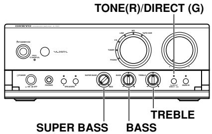 ONKYO A-933 - Using the Tone Controls - 1