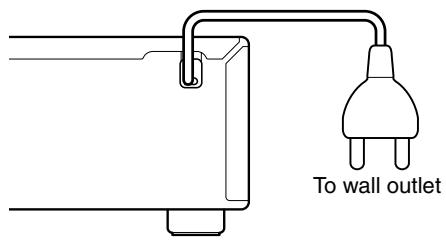 ONKYO A-933 - Connecting the Power Cord - 1
