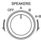 ONKYO A-9555 - Selecting Speaker - 1