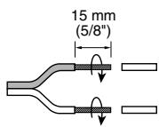 ONKYO A-9555 - Connecting the Speaker Cables - 1