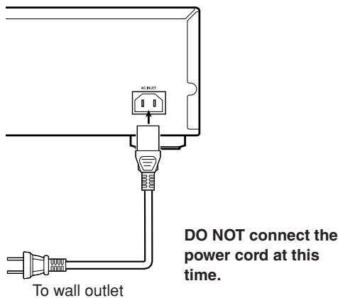 ONKYO A-9755 - Connecting the Supplied Power Cord - 1
