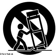 ONKYO A-9755 - PORTABLE CART WARNING - 1