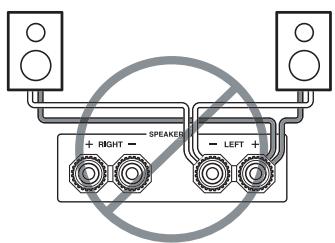ONKYO A-9755 - Speaker Connection Precautions - 1