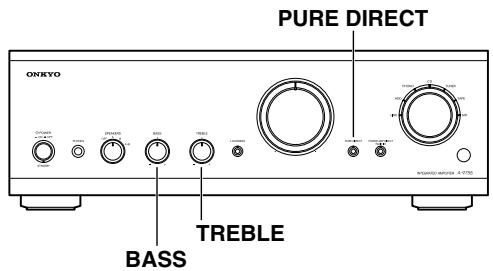 ONKYO A-9755 - Using the Tone Controls - 1