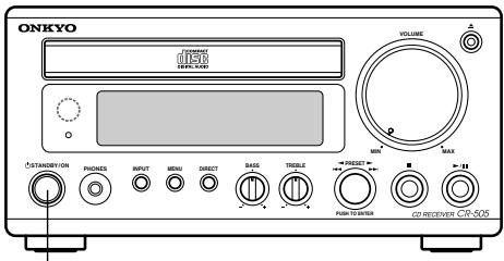 ONKYO CR-505 - Press the [CLOCK CALL] button. - 1