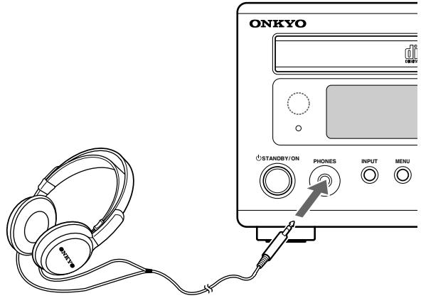 ONKYO CR-505 - Using Headphones - 1