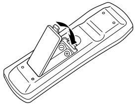 ONKYO CR-505 - Installing the Remote Controller Batteries - 3