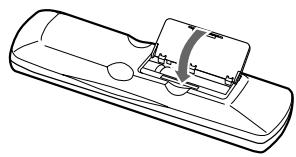 ONKYO CR-L5 - Installing the Remote Controller Batteries - 3