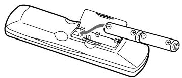 ONKYO CR-L5 - Installing the Remote Controller Batteries - 2