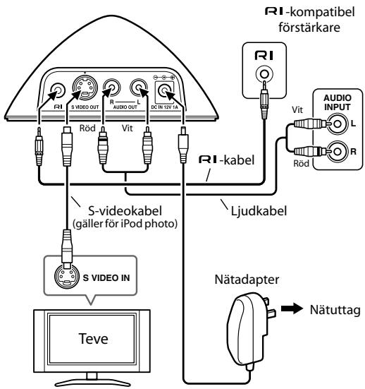 ONKYO DS-A1 - Anslutningssscheman for RI-dockan - 1
