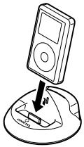 ONKYO DS-A1 - 将 iPod 安装到 RI 基座上 - 1