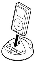 ONKYO DS-A1 - Colocare el iPod en el RI Dock - 1