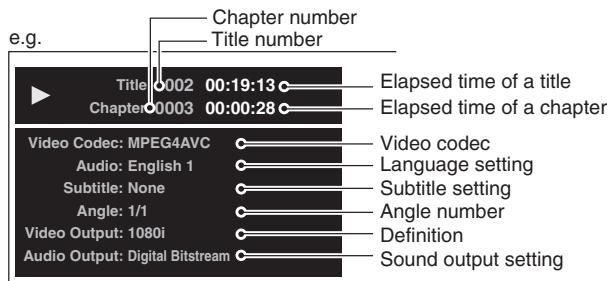 ONKYO DV-HD805 - Press DISPLAY. - 1
