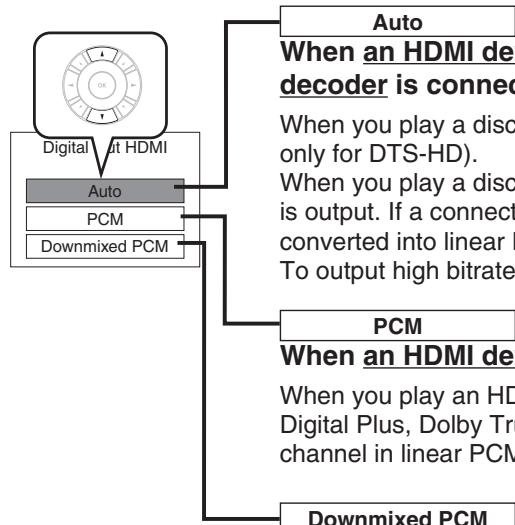 ONKYO DV-HD805 - When you connected an audio system to the DIGITAL AUDIO OUTPUT OPTICAL/COAXIAL jack (⇒ page 17): - 2