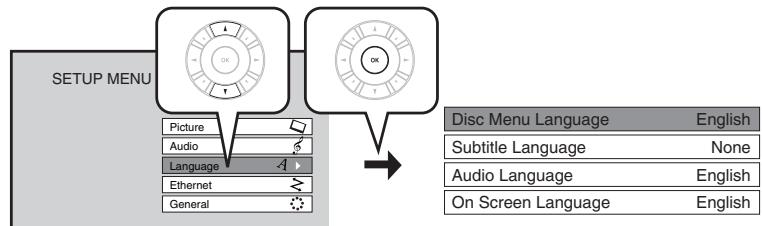 ONKYO DV-HD805 - A: Language - 1