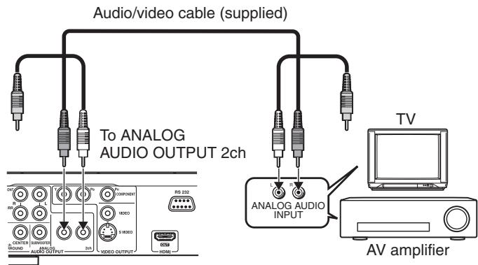 ONKYO DV-HD805 - Via analog audio output - 1