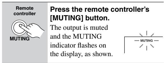 ONKYO HT-R340 - Muting the AV Receiver - 1