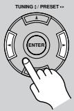 ONKYO HT-R340 - Press the [RT/PTY/TP] button twice. - 1