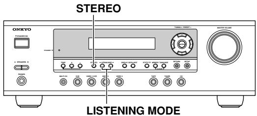 ONKYO HT-R340 - Selecting Listening Modes - 1