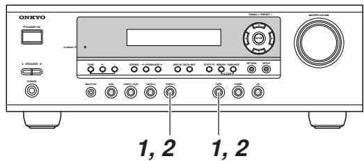 ONKYO HT-R340 - Changing the Input Display - 1
