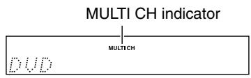 ONKYO HT-R530 - Press the [RECEIVER] button followed by the [MULTI CH] button so that MULTI CH indicator appears on the display. - 1