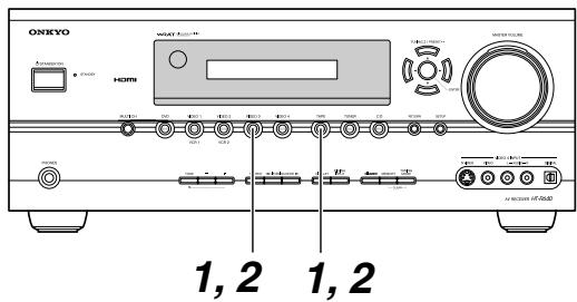ONKYO HT-R640 - Changing the Input Display - 1