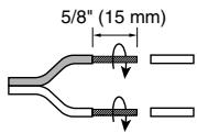 ONKYO HT-R640 - Connecting the Speaker Cables - 1